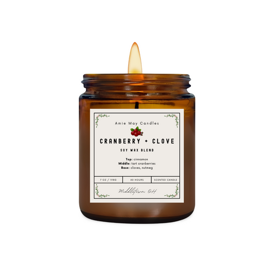 Cranberry + Clove 7oz Candle - Wholesale 4 Pack