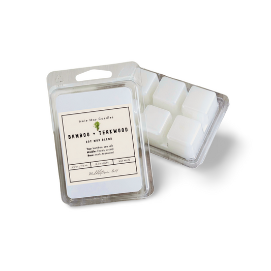 Bamboo + Teakwood Wax Melts - Wholesale 4 Pack