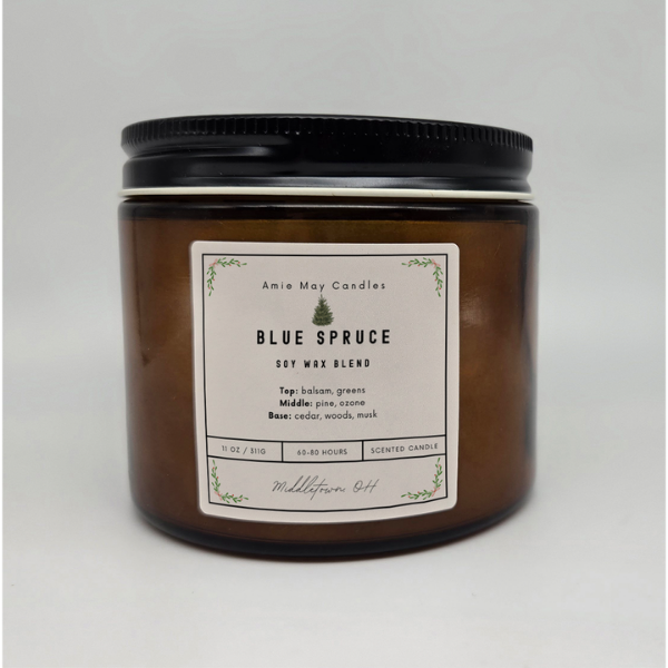 Blue Spruce Double Wick Candle