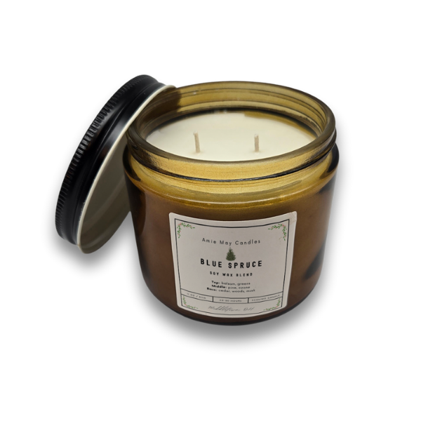 Blue Spruce Double Wick Candle