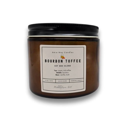 Bourbon Toffee Double Wick Scented Candle