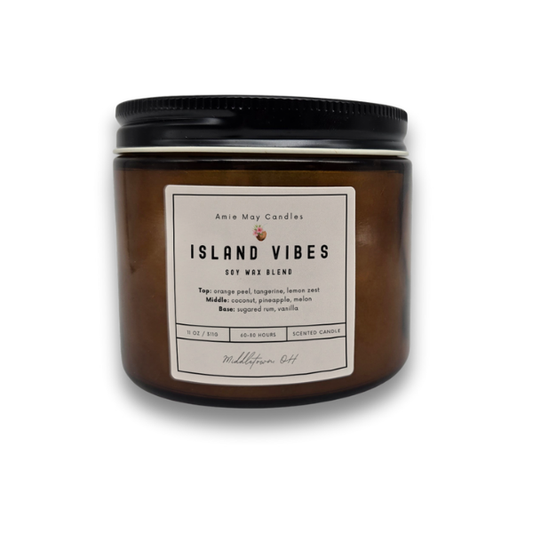 Island Vibes Double Wick Scented Candle