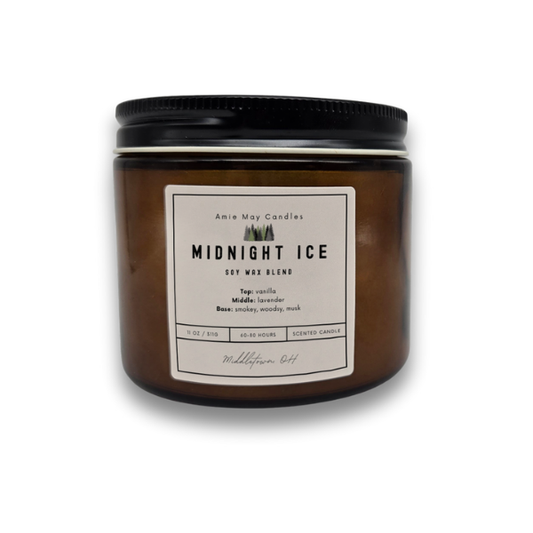 Midnight Ice Double Wick Scented Candle