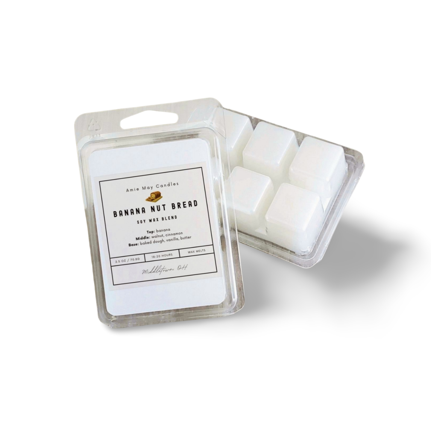 Banana Nut Bread Wax Melts - Wholesale 4 Pack