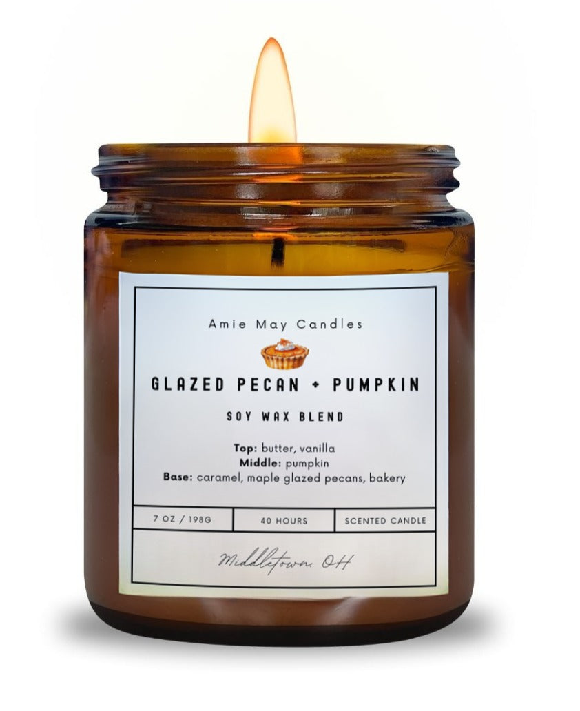 Glazed Pecan + Pumpkin 7oz Scented Candle