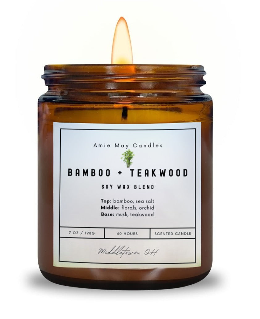 Bamboo + Teakwood 7oz Scented Candle